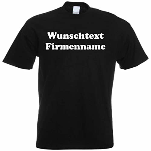 T Shirt - Uomo - Equipaggiamento - Set - con Testo Personalizzato - Attrezzature Operative per dipendenti, dipendenti, aziende, Accessori operativi, Nero, S
