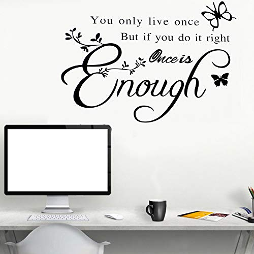 Wandtattoo Englisch Zitate Buchstaben Muster Wandaufkleber Kunst Sprüche Aufkleber Groöe DIY für Zuhause Wohnzimmer Dekor