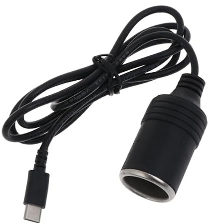 Bogjiru USB Cigarette-Lighter Adapter USBC Male To 12V Car Cigarette-Lighter Socket Female Converter Cable 3.3ft/6.6ft/10ft Cable Converter
