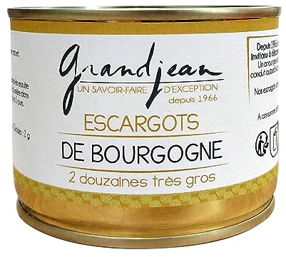 Escargots de Bourgogne 2 douzaines Très gros - Conserve - Grandjean