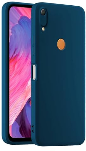 HULLIN Bunte Silikon Handyhülle, Passend für Huawei Y6 2019 / Y6 Pro 2019 / Honor 8A / Y6S 2019 (6.09) - Saphirblau