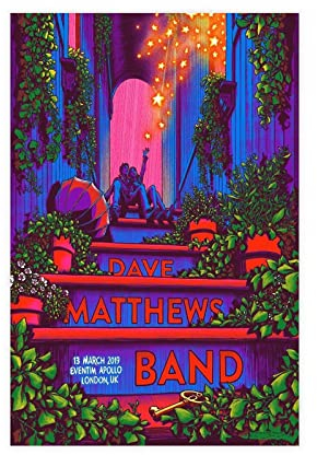 RIKCAT Dave Matthews Band Leinwand-Poster Schlafzimmer Dekor Sport Landschaft Büro Zimmer Dekor Geschenk ungerahmt 30 x 45 cm