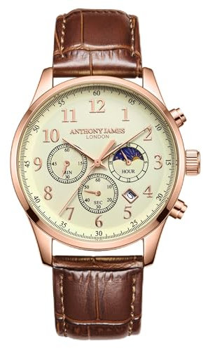 Anthony James Mondphasen-Chronograph, handgeferti