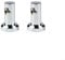Oniissy Lot de 2 Supports Muraux de 22 mm - Support Mural de Rechange Universel Pour Pommeau de Douche - Fixation de Douche en ABS