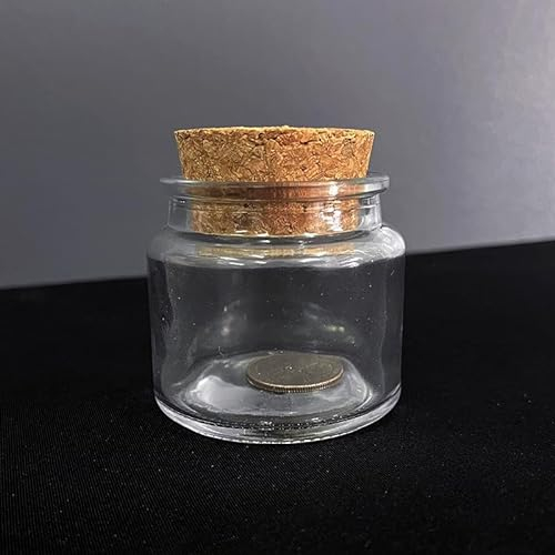 Perfekte Münze in der Flasche Nahaufnahme Zaubertricks Illusionen Gimmick Professionelle Zaubertricks Magie für Erwachsene Magic Requisiten