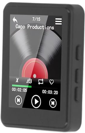 MP3 MP4 Player, Verlustfreier 5.3 HiFi Sound, Erweiterbar auf 128 GB, Hervorragende, Multifunktion mit FM Radio (Mit 16g Speicherkarte)