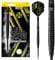 Harrows NX90 Black Edition Darts-Set mit 90% Wolframstahlspitze, 21 g, 22 g, 23 g, 24 g, 25 g und 26 g – inklusive schwarzen Supergrip-Midi-Schäften und Micron-NX90-Flights (21 Grams)
