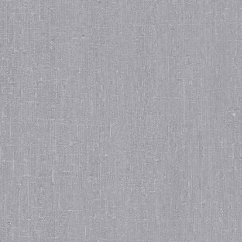 Galerie Geometrix Dark Grey Coarse Linen Wallpaper Roll