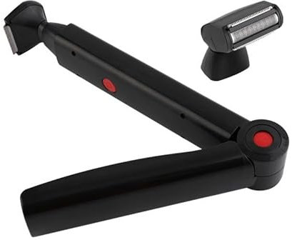 Rasoir pour le Dos Homme, Tondeuse électrique pour le Corps, Épilation Dos Homme, Tondeuse Poils Torse, Poignée Pliable, Chargement USB