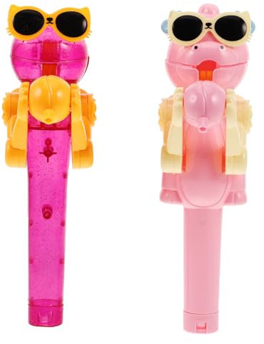ADOCARN 2stücke Teiliges Dinosaurier Lollipop Roboterspielzeug Interaktiver Riesenlutscherhalter Kreatives Design Bunter Lutscherbehälter Für Junge Mädchen Trendiges Geschenk Für Jungen Un