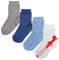 LEON D'ORO Calzini Neonato Cotone 4 Paia Calze leggere filo di scozia 6 12 18 mesi Made in Italy