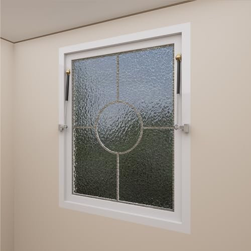 Ventana Corredera De Aluminio, Apertura Cuadrada Giratoria, Vidrio Templado, Reemplazo Para Baño, Dormitorio, Residencia, Decoración Hogar(White,L60*H120cm/23.6 * 47.5in)