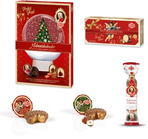 Reber Familienzeit – Mozart Adventskalender & Confiserie-Auswahl im 5-teiligen Weihnachts-Set | Genussmomente für die ganze Familie