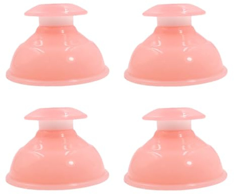 YARNOW Lot de 4 set de Ventouses Élastiques en Silicone pour Massage et Thérapie Aspiration Puissante Portable Adaptées pour Corps Entier – Outil de Ventouses Couleur Aléatoire