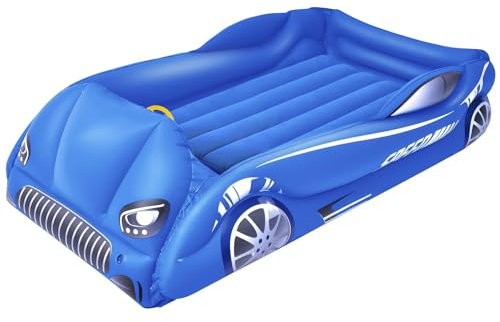 RAPTAVIS Kinder-Luftmatratze, aufblasbares Reisebett für Kleinkinder mit Seiten, Schlafpad für Kinderbett, Blau