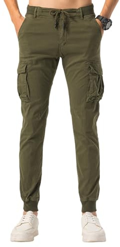 TONY BACKER - Pantaloni Cargo Uomo Estivi, Pantaloni con Tasche Laterali, Comodi per Trekking, Lavoro, Tempo Libero, Pantaloni Cargo Uomo Cotone Leggeri, Adatti per La Stagione Calda Art. F1620