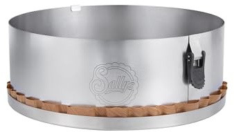 Sallys Springform mit perforiertem Boden und Dauerbackfolie, Edelstahl (28 cm)