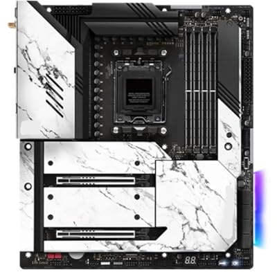 For X670E Motherboard Support 9900X 8700F 7900X3D 7800X3D 7500F CPU DDR5 7800MHz M.2 EATX X670 AM5 board For ASRock, for computers
