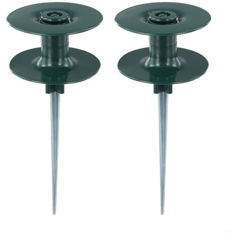 Lot de 2 rouleaux de guidage en zinc avec roue en résine pour maintenir l'alignement du tuyau et éviter les traînées indésirables