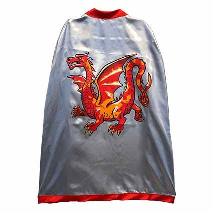 Liontouch - Bernstein Drachen Ritterumhang | Für Kinder von 3-8 Jahren – Einheitsgröße | Mittelalterlicher Spielumhang für Jungen für Abenteuer | Perfektes Accessoire für Rollenspiele & Verkleidung