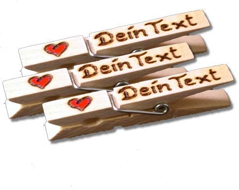 3 Glubbal (Glupperl) Herz - mit Text (individuell)