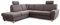 Cavadore Ecksofa Wisconsin mit Bettfunktion / Schlafsofa mit Federkern in Lederoptik / Inkl. 2 Kopfstützen + Stauraum / Landhausstil / Holzfüße in Buche / Mikrofaser / 248 x 88 x 215 cm / Grau