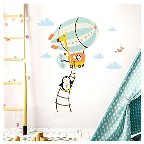 Little Deco Tiere im Zeppelin Orange Gelb Beige DL208-13