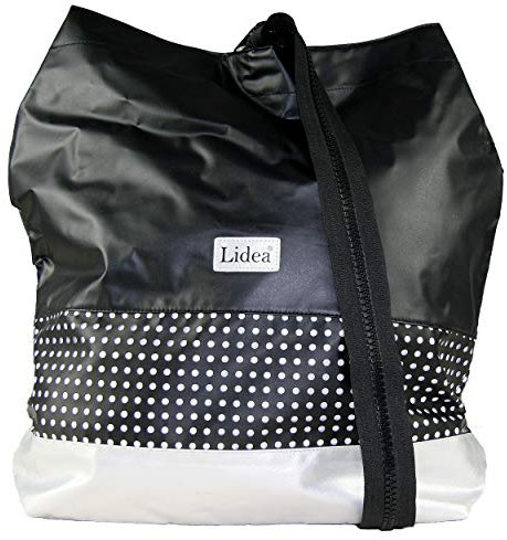 Lidea Capri Beachbag Rucksack Strandtasche 35 x 45 x 12 cm OS Black-Silver (077)