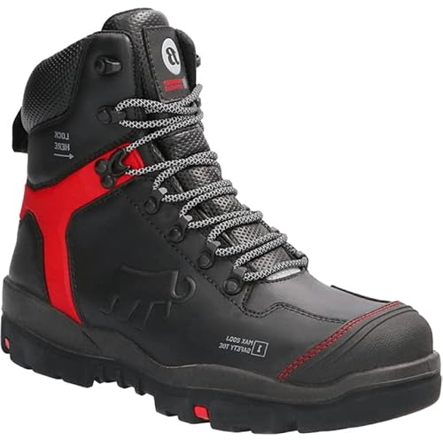 Bata Mammoet Industrials Anker S3 HG - Größe 49 - Schwarz/Rot (XW)