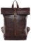 SID & VAIN Rucksack echt Leder Jay Backpack Tagesrucksack Kurierrucksack 15.4 Zoll Laptop Lederrucksack Laptopfach 15,6 Zoll Lederrucksack Herren, Dunkelbraun