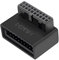 SHANFEILU USB 3.0 90 Degree Motherboard Adapter 19 Pin/20 Pin Male to Female Extension Adapter L Turn Right Angle Socket for Desktop Motherboard (Down Angle PH19B)