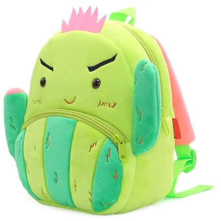 Kinderrucksack,Früchte und Gemüse Muster Kindergartentasche Süße Kindergartenrucksack Mini Backpack für 2-5 Jährige Kindergarten Junge und Mädchen (Kaktus)