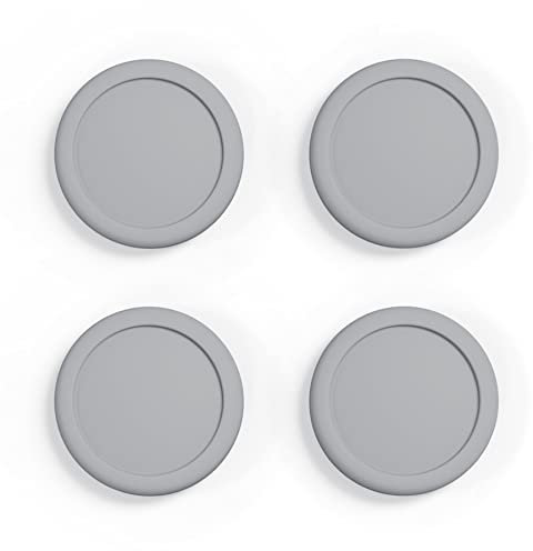 PlayVital Joystick Caps Kappen für Nintendo Switch/OLED/Lite,Stick Caps Kappen Aufsätze Silikon Analog Controller Joy Con Stick Kappen für Switch & Switch Lite & Switch OLED(Flüchtiges Grau)