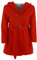 JOPHY & CO. Cappotto Bambina Doppiopetto con Cappuccio e Tasche (cod. 2078) (12 anni, Rosso)