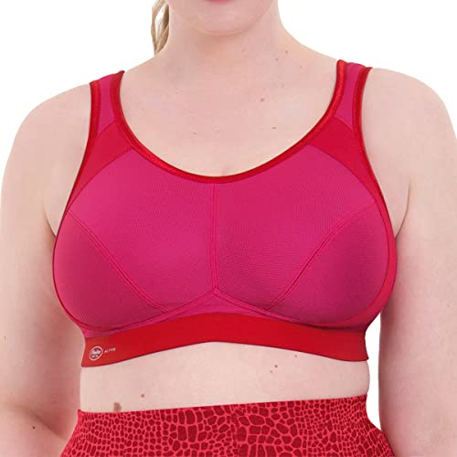 Anita Extreme Control Soft Cup Sports Bra 5527 Candy Red 42B