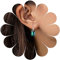 Yheakne Vintage Esmeralda Pendientes Colgantes Esmeralda Verde Pendientes De Cristal De Oro Cúbico Stud Pendientes Pendientes De Boda Verde Joyas Para Mujeres Y Niñas