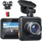 Dash cam Voiture Double, Capteur G, Enregistrement en Boucle, Verrouillage d'urgence, Détecteur Mouvement, Alerte de Phare, Moniteur stationnement,Vision Nocturne WDR, Grand angle170° (Avant Arriere)
