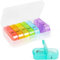 Pill Boxes 7 Day 2 Times a Day, Travel Large Portable AM PM Weekly Tablet Organiser Medicine Storage Box with 14 Compartments for Medications, Vitamins, Supplements, Fish Oils