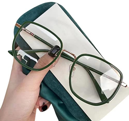 FORKIS Lesebrille Ultraleichte Big Frame Myopie Brille Dioptrien 0-0,5 0,75-1,0 bis -6,0 Kurzsichtigkeit Brille Damen Herren Unisex-150,B