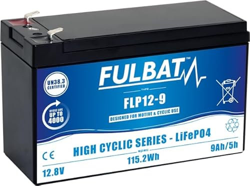 FULBAT BATTERIE LiFePO4 CYCLIC LITHIUM FULBAT FLP12-9 12,8V 9AH