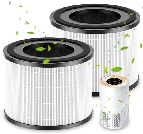AP-S0610L - Filtro di ricambio compatibile con purificatore d'aria MOOKA AP-S0610L, filtro dell'aria efficiente, sistema di filtraggio a 3 stadi, confezione da 2