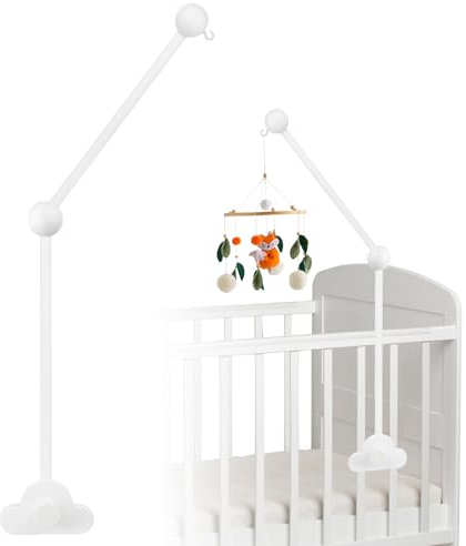 FENYW Baby Mobile Halterung, Mobile Halterung für Babybett, Mobile Halterung Wickeltisch, Kinderzimmer Wickeltisch Laufstall DIY, Mobile wickeltisch für Aufhängung Spieluhr Windspiele Bettglocke