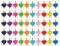 50 Mollette Colorate per Foto dell'Amore, Clip in Legno per Biglietti delle Vacanze, Accessori Decorativi Perfetti per Foto, Artigianato Fai da Te, Matrimoni e Feste