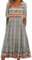 ABINGOO Damen Kurzarm Rundhals Sommerkleid Boho Blumendruck A-Linie Kleid Lose Midikleid Freizeitkleid Strandkleider mit Taschen(C-Blumen,XXL)