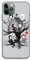 EWINRU Phone Case Transparent Black Glass Horror Compatible with iPhone 15 Pro Max 15 14 14 Pro Max 13 12 Pro Max 11 House Mini 12 7 8 X XS XR 11 Pro Max SE 2022 2020 Accessories