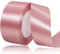 Geschenkband Roségold 40 mm Breit,23 Meter Satinbänder Rose Rosa Stoff Schleifenband Kunsthandwerk,Hochzeitsdekoration, Weihnachten, Haarbögen, Blumensträuße, Geburtstag und Geschenkverpackung