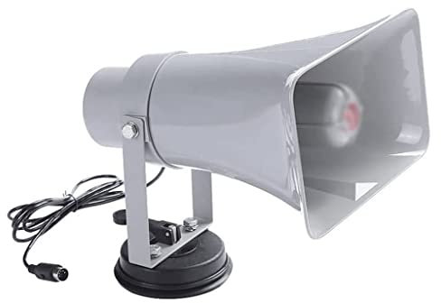 CHFYIJYHM Tragbare Bullhorn-Megaphone, Auto-Sirene, Bullhorn-Lautsprecher, 12 V, 50 W, Notfall-Sound, Handverstärker for Einsatzfahrzeuge, Handverstärker, leicht