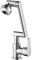 AGSYFFD Robinet d'évier de cuisine chromé à bras mécanique universel pivotant robinet de cuisine 2 modes de bec eau chaude et froide évier de cuisine domestique, robinet de lavabo de salle de bain