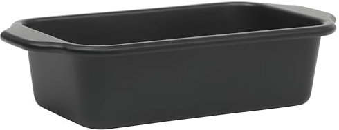 Oster Teston Kastenform aus Karbonstahl, antihaftbeschichtet, 22,9 x 12,7 cm, Mattschwarz