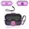 Protective cover for Sony WF-C510 Wireless Earbuds, Soft TPU Case with lanyard - Skin-friendly & Durable, Transparent-Purple